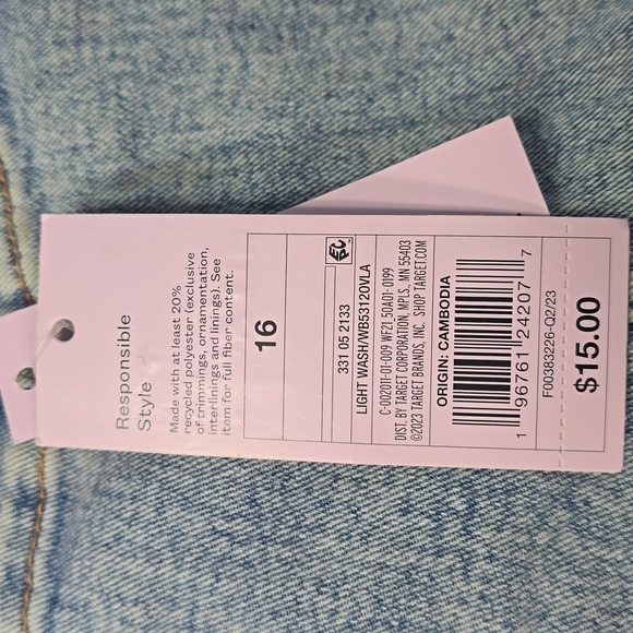 Women's Super-High Rise Seamed Jean Shorts | Wild Fable | 16 - Picture 9 of 12